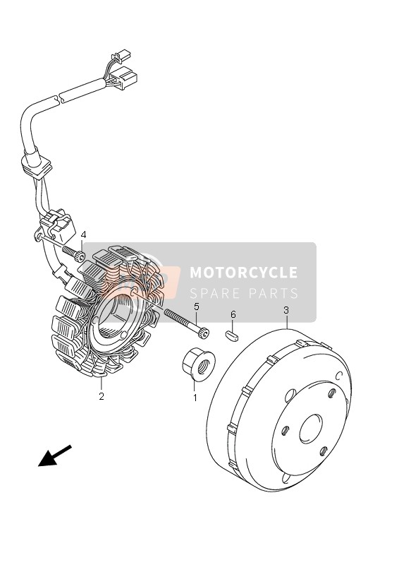 3210220H00, Rotor Assy, Magneto, Suzuki, 0